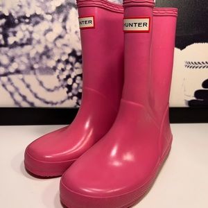 Hunter pink boots